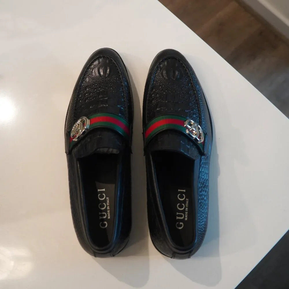 Gucci Horsebit Jordaan Loafer (Black) Size: 13 - Picture 3 of 5